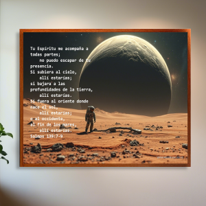 Tu Espíritu me acompaña cuadro vidrio HD 50x40 cms.