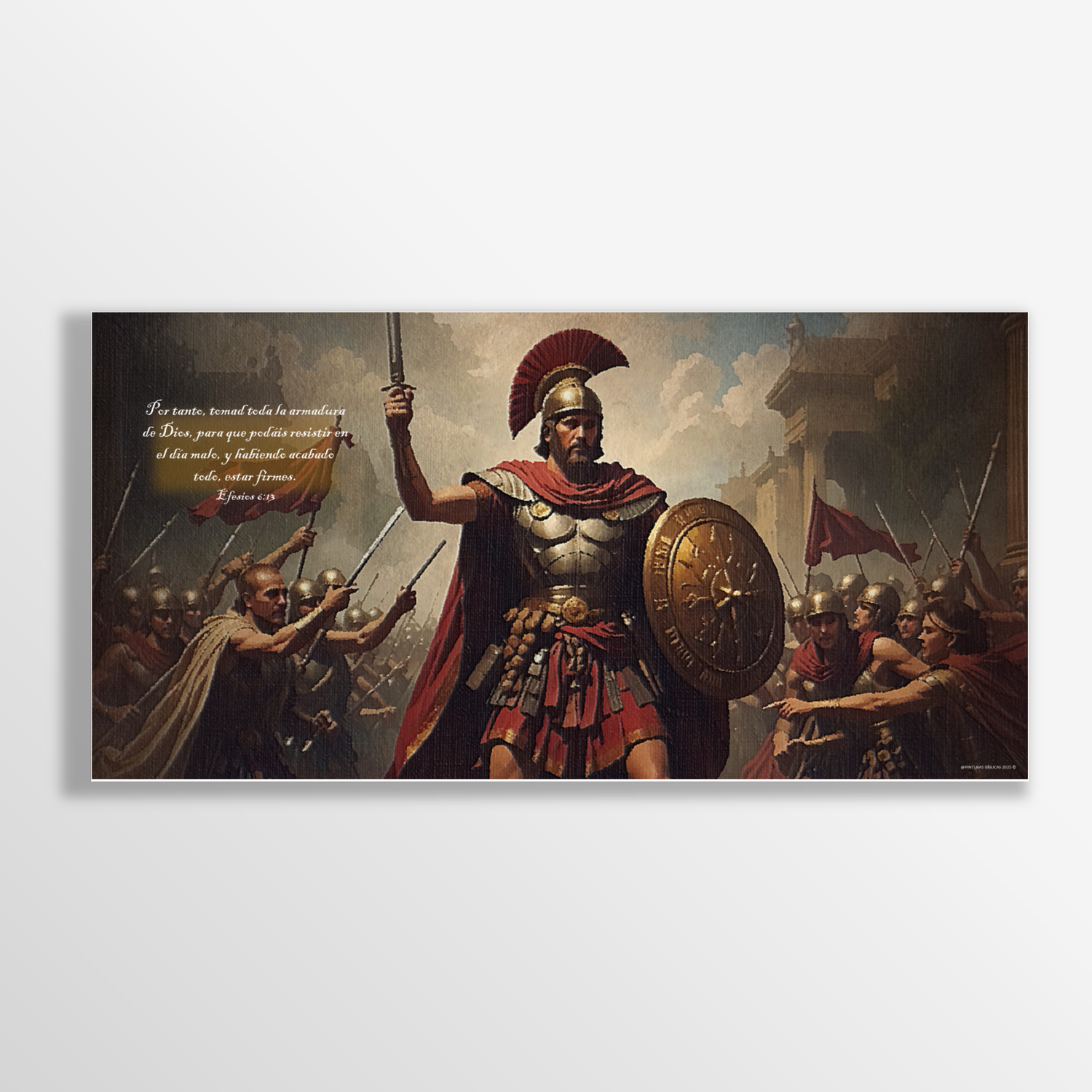 Armadura de Dios estilo óleo 200x100 cms.