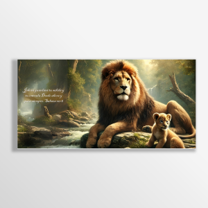 Jehová es tu guardador estilo óleo 200x100 cms.