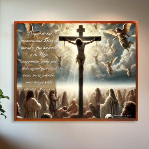 Porque de tal manera cuadro vidrio HD 50x40 cms.