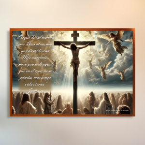 Porque de tal manera cuadro vidrio HD 29,7x21 cms.