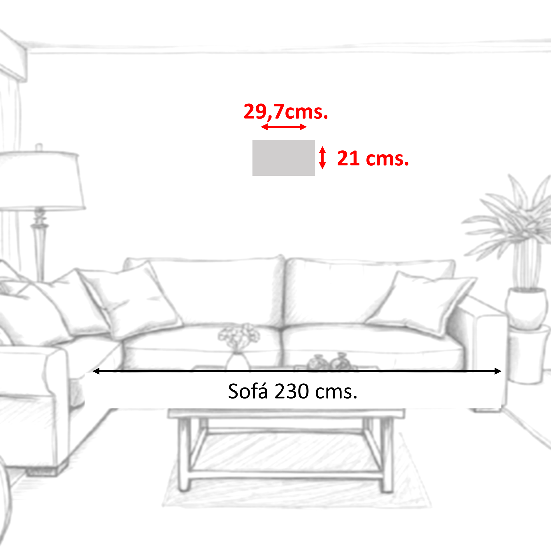 Perspectiva estilo cuadro 29,7x21 cms