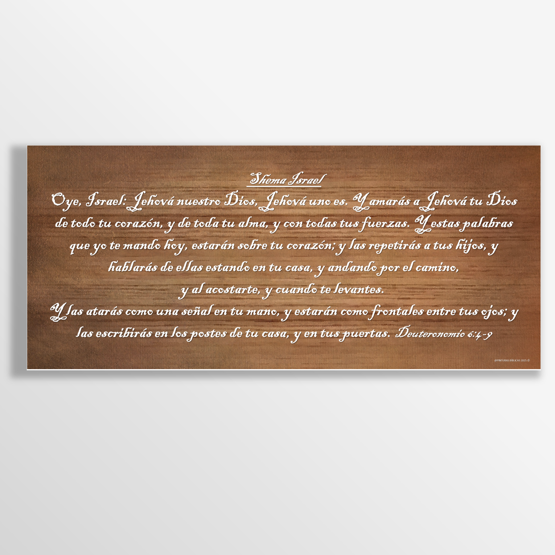 Shema estilo óleo 87x38 cms.